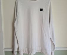 mens UNDER ARMOUR jumper sweater COLDGEAR white Size XXXL triple extra large crew neck