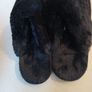 Ladies Black Fur Lined Slippers.    S.M - 5-6.  New - No Tag. Image 3