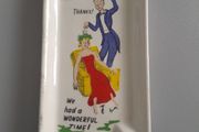 Vintage Humerous Ceramic Tray