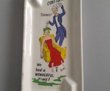 Vintage Humerous Ceramic Tray