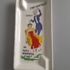 Vintage Humerous Ceramic Tray