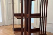 Antique swivel mahogany bookcase