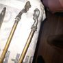 Beautiful Old Large Brass Fire Irons Shovel, Poker, Tongs, and a Brush, Postage Available or Collection on all my items Image 4