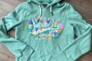 Superdry mint green hoodie size 10
