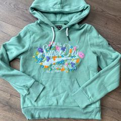 Superdry mint green hoodie size 10