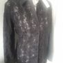 BNWT Zara Black Lace Style Shirt (Size xs/8-10) Image 4