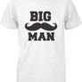 Dad and Baby Matching White T-Shirt and Bodysuit Set - Big Man and Little Man Image 2