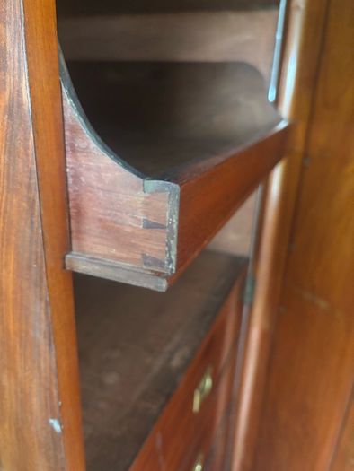 Stunning Antique Victorian Mahogany Triple Wardrobe