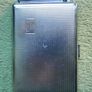 Vintage Colibri Monopol Cigarette Case and lighter. Silver Plated metal. Petrol. 1950's Image 2