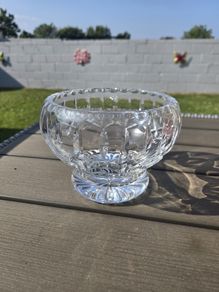 Heavy Crystal Footed Bowl