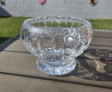 Heavy Crystal Footed Bowl