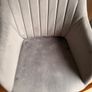 4 x JYSK ADSLEV dining chairs in grey velvet with natural solid wood legs Image 2