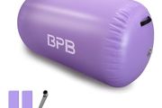Inflatable Gymnastics Barrel 100CM Tumbling Mat Air Tumble Track Mat Backbend Trainer for Exercise/Training/Fitness/Yoga/Backflip/Home Use &amp; Gym
