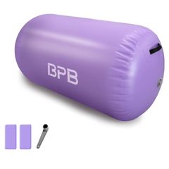 Inflatable Gymnastics Barrel 100CM Tumbling Mat Air Tumble Track Mat Backbend Trainer for Exercise/Training/Fitness/Yoga/Backflip/Home Use & Gym