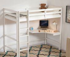 Bunk bed with desk