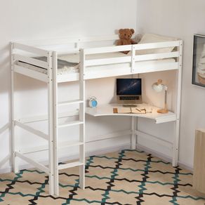 Bunk bed with desk