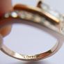 Vintage 18K GP Gold Plated Ring size M Image 9