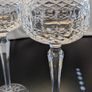 Galway Crystal Castlerosse Hock Wine Glasses Pair 20cm Vintage Irish Crystal Image 6