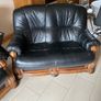 PRICE DROPPED 2 Seater Leather couches and chair Image 3