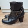 Black leather boots Image 3