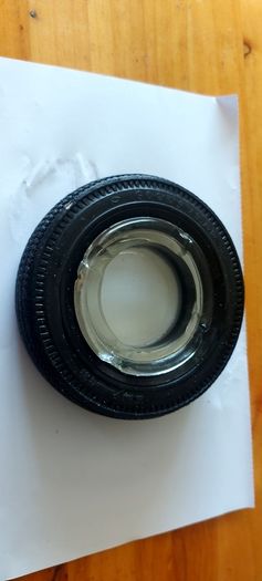 Goodyear tyre glass ashtray,,collectors item,,1960,70s,,hard to come by,,see pictures for condition ,sold as is ,little chip on the rim underneath,,wouldn't notice from top ,sold as seen