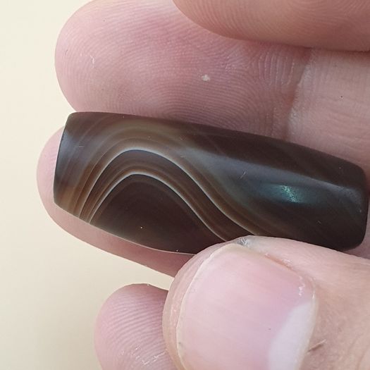 Vintage Natural Eye Suliemani Agate Bead Amulet