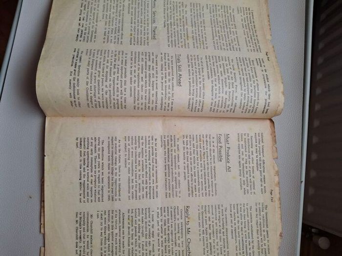 A Vintage Irish Election Literature Mr De Valera's Reply To Mr Churchill  Pamphlet  of Dev's Address to the Irish Nation 16 May 1945