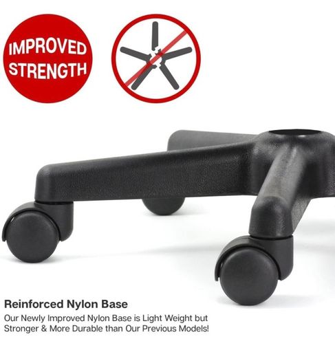 Black Adjustable Rolling Cushion Tattoo Massage Hydraulic Salon Stool,5 Wheels (FREE POSTAGE)