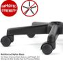 Black Adjustable Rolling Cushion Tattoo Massage Hydraulic Salon Stool,5 Wheels (FREE POSTAGE) Image 2