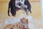 New Bob Marley Portrait Card, 21 x 15 cm