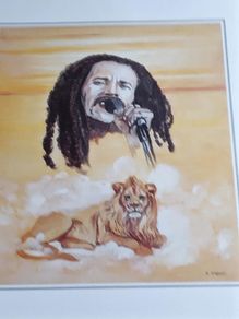 New Bob Marley Portrait Card, 21 x 15 cm