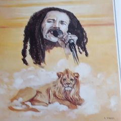 New Bob Marley Portrait Card, 21 x 15 cm