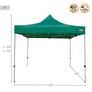 Gazebo Pop Up Foldable Adjustable Height Steel Polyester 420d Oxford Green 300 X 320 X 300 Cm Image 4