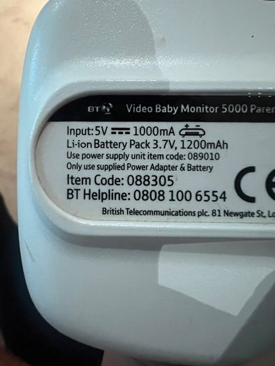 BT Video Baby Monitor