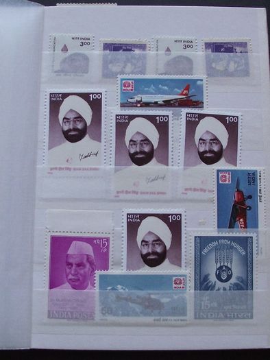 A small collection of Mint and Unused Stamps from India