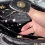 Anne Klein Black Croc Effect Tote Bag Image 2