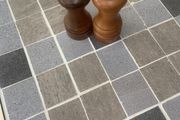Vintage wooden small salt and pepper set