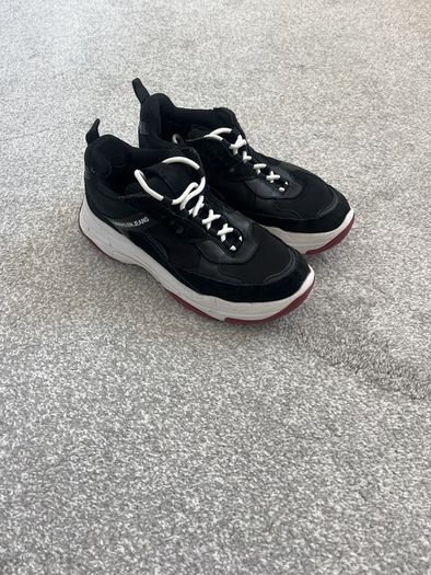 Calvin Klein Jeans Chunky Black Trainers size 5(38)