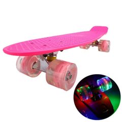 Penny board pink with lights wheels