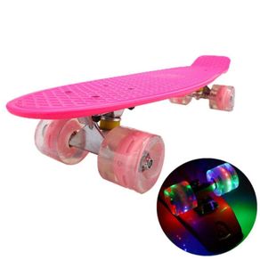 Penny board pink with lights wheels