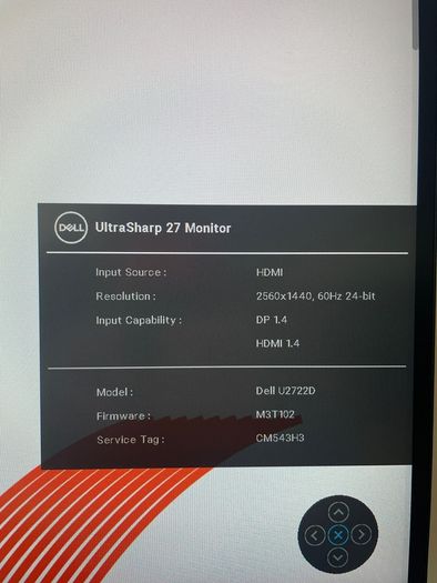 Dell 2722D Monitor IPS 27 inch