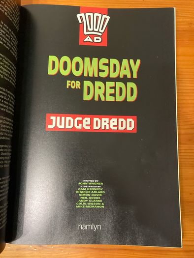 Graphic novel:'Judge Dredd Doomsday For Dredd'