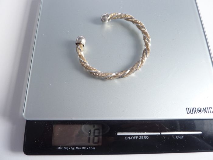 Sterling silver bangle 925 stamped