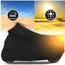 BRAND NEW Elastic Fabric Motorcycle Cover Sunshade Anti-UV Protector Dust-proof Covers Ice Snow Resistant Indoor Outdoor Protection XL Image 3