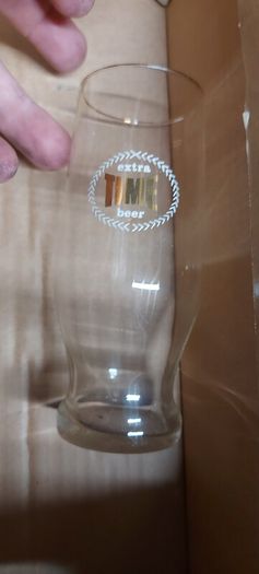 2 x time 1/2 pint glasses extremely rare,,buyer collects, to fragile to post