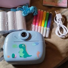 Camera With Mini Photo Printer.