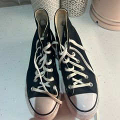 Women's platform black converse