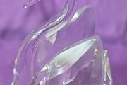 Crystal swan ornament