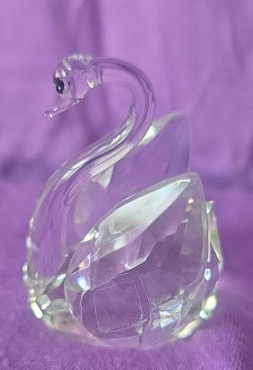 Crystal swan ornament