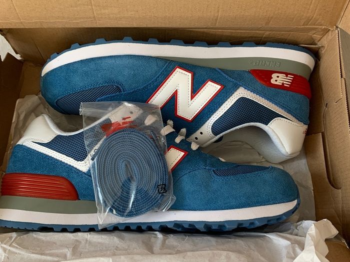 New Balance Men's 574 ML CBR Blue Red Uk 11/us 11.5 Bnib